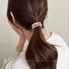Elástico de Cabelo Plissado para Mulheres, Corda para Rabo de Cavalo Alto, Alta Elasticidade, Elástico Durável, Faixa de Cabelo, Acessório de Cabelo, Estilo Coreano, Alta Qualidade