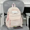 Nueva Mochila Escolar Estilo Japonés para Mujer, Simple y Fresca, Versátil para Estudiantes de Secundaria y Preparatoria, Mochila con Lazo Estilo Ins, Mochila Casual