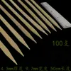 Brochetas Planas de 30cm/35/40/45/50/60cm para Calamares a la Parrilla y Yakitori, Brochetas Grandes de Bambú Recubiertas de Aceite para Barbacoa