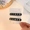 Pinza para el Cabello de Moda Versátil Inspiradora Linda Pinza para el Cabello Divertida Creativa con Texto Accesorio para el Fleco Lateral