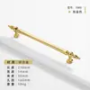 Manija de Puerta de Armario de Aleación de Zinc Estilo Francés, Tirador Sólido Minimalista Moderno Dorado Brillante de un Solo Agujero para Cajón y Gabinete de Lujo Ligero