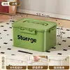 Caixa de Armazenamento com Tampa, Caixa de Armazenamento Portátil de Plástico Espessado para Roupas, Brinquedos, Lanches, Uso Doméstico, Grande Capacidade