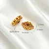 Retenção de Cor Alta Método Antigo Areia Dourada Diamante Incrustado em Ouro Contas Espaçadoras com Contas Pingente Solto DIY Manual Pulseira Pingente de Franja Acessórios