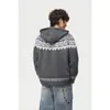 Rumeng Marca de moda callejera retro estilo japonés, suéter tejido con botones de cuerno, unisex, corte holgado, adecuado para parejas, suéter casual versátil para otoño