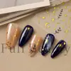 FULL BEAUTY Adesivos de Unha Dourados Estrela Lua Folhas Explosão Dourada Retrô