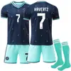 2627 Alemania Copa del Mundo Camiseta de Visitante Conjunto de Uniforme de Fútbol No. 13 Müller N.º. 8 Kroos No. 7 Havertz