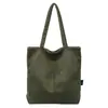 Bolsa Tote Casual de Gran Capacidad para Mujer 2025 Otoño Nuevo de Gama Alta Pana Moda Simple para Hombro y Axila