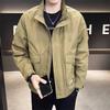 Chaqueta para hombre, nueva, versátil, de otoño e invierno, ropa de trabajo de alta gama, de cuello alto holgado y moderno, ropa de otoño e invierno