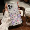 Funda de teléfono transparente con diseño de flor de vid popular de Meike Duo para iPhone 17, funda protectora transparente de cobertura total, funda blanda para Apple 15