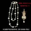 Yingyi Joias DIY Base de Pingente de Cabaça em Brocado Song com Tampa Estilo Chinês Fortuna e Prosperidade Conjunto de Materiais para Corrente de Suéter com Pérolas