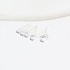 Pendiente de Plata S925 con Aguja Chapada en Oro Real de 18K con Base para Colgar Cuentas Accesorios DIY Aguja de Cobre No Extraíble A64