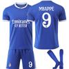 Uniforme de Entrenamiento de Fútbol A2526 Transfronterizo Real Madrid de Visitante No. 5 Bellingham No. 7 Ronaldo No. 9 Mbappé No. 7 Vinos