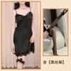 Golden Night Sex Lingerie Sexy Pijamas Femininos Roupas para Casa Deep V Pure Desire Temptation Passion Split Sling Backless terno