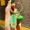 Tarjeta de bendición con forma especial de dibujos animados colgante para mochila llavero de coche de moda un par de pequeños regalos exquisitos venta al por mayor