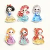 Lentejuelas de corte luminoso sirena hielo y nieve princesa resina accesorios niños exquisito diy accesorios para el cabello zapatos flor pegatinas decorativas