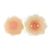 Protectores de Seno de Silicona sin Pegamento para Mujeres, Protectores de Seno Sólidos de Silicona con Forma de Corazón Anti-Protuberancias con Adhesivo, Reutilizables