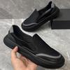 Nuevos Zapatos Casuales Transfronterizos de Comercio Exterior para Hombre, Zapatos de Tejido de Gasa Suave de Moda Estilo Coreano, Zapatos Deportivos Ligeros sin Cordones
