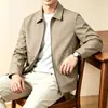 Chaqueta de solapa estilo Old Money para hombre, Nueva colección Otoño 2026, Chaqueta de moda de color liso Business Casual para hombre