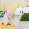 Ropa para Perros Pequeños, Vestido Floral de Primavera/Verano para Perros y Gatos, Bichón Pomerania Corgi 24 Vestido de Tirantes con Adorno de Encaje