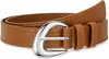 Cinto de Couro Novo Vintage Transfronteiriço para Mulheres, Cinto de Verão para Jeans, Cinto Decorativo Versátil Fino de Couro Bovino, Preto