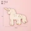 Peças de madeira DIY de animais criativos para pintura à mão, peças de madeira de dinossauro, brinquedos de educação infantil, peças em branco de animais criativos