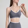 Sujetador deportivo de tiras cruzadas en color block para absorción de impactos, sujetador de yoga, top chaleco de yoga para fitness al aire libre