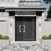 Puertas de Aleación de Aluminio de Apertura Simple y Doble Acero Inoxidable Estilo Chino Nuevo Puerta de Patio Villa Puerta de Entrada Casa de Campo Grande Construida por Uno Mismo Puerta de Jardín