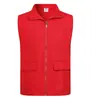 Colete de Algodão Puro Slim Fit Primavera 2026 Logo Personalizado Impresso Roupa de Trabalho Voluntário Colete Camisa Publicitário