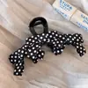 Pinza para el Cabello de Lunares con Lazo de Gama Alta Francesa Nicho Dulce Pinza de Tiburón para la Parte Posterior de la Cabeza Pinza para el Cabello Elegante