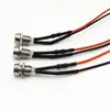 Lámpara súper brillante cuentas LED diodo emisor de luz indicador agujero de luz 6MM con portalámparas de alambre 3V5V6V12V24V220V