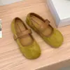 Zapatos de Moda Casual Suaves Versátiles de Punta Redonda con Velcro de Tacón Bajo para Primavera/Verano 2026