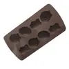 Molde de silicona para pastel Jane beauty spot 8 cavidades huevo de Pascua ardilla molde de chocolate molde de yeso para aromaterapia