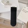 Máquina todo en uno para primavera y verano, calcetín de costura sin hueso para mujer con talón, malla recta transpirable, calcetines clásicos de color liso de tubo medio