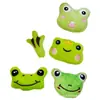 Patas de Rana Verdes de Dibujos Animados Felpa Funda para Teléfono Móvil Accesorios para el Cabello Lindo Tela Rellena de Algodón Accesorios de Vestimenta