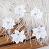 Cinta de tela con flores hecha a mano, caja de dulces con forma de loto de nueve esquinas, para decorar ropa, zapatos y sombreros, accesorios florales para el cabello.