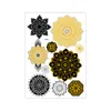 Vt Serie Completa con Estampado Dorado Pegatinas Faciales Impermeables de Pecas Doradas y Plateadas para Fiesta Novia Boda Tatuajes Personalizados Europeos y Americanos