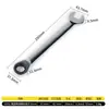 Llave de carraca ajustable, de doble cabeza, bidireccional, liberación rápida, de doble propósito, Torx y de boca abierta, liberación rápida, ahorradora de mano de obra, multifuncional