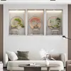 Em nome da casa de cabeleireiro caseira planta flores adesivos 3D em vaso corredor escada pintura decorativa hotel restaurante mural pintura autoadesiva