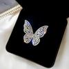 Anillo Abierto de Mariposa de Hada de Lujo de Gama Alta con Diseño Hueco Estilo Europeo y Americano Estilo Minimalista Ins Venta al por Mayor Directamente del Fabricante