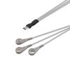 Micro Uno-A-Tres 4.0 Electrodo Cable Dinámico de Derivación Ecg Línea de Fisioterapia de Baja Frecuencia Masajeador Línea Medidor de Meridianos