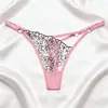 Roupa Íntima Feminina Bordada Sexy Europeia e Americana, Tanga Fina Sexy e Sedutora para Mulheres