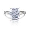 Anillo de papalacha con huevo de paloma vivo y destellos calientes, con diamante de alto carbono importado de lujo con corte de flor de hielo para mujer
