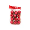 12 Decoración Navideña de Precio Regalo de Navidad Bola Brillante de 3 cm Bola de Navidad Colgante para Árbol de Navidad