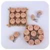 Clips de Chupeta de Madeira, Corrente de Clips de Chupeta de Madeira de Faia, Anti-Perda, Ecológico, Atacado do Fabricante, Arte em Madeira, Madeira Maciça, Minimalista Moderno