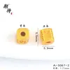Accesorios DIY Chapados en Oro con el Personaje '' (Buena Fortuna), Cuentas Espaciadoras Perforadas de Moda y Lujo, Amuletos de Buena Suerte y Fortuna, Accesorios para Pulseras Perforados al por Mayor