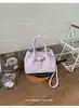 Bolsa de Cubo con Lunares para Niña, Bolso Tote Versátil Estilo Coreano de Gran Capacidad, Bolso de Hombro de Moda de Nicho