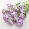 Ramo de claveles de lana tejida a ganchillo transfronterizo ramo de flores tejidas imitación flor tejida regalo para el Día de la Madre
