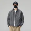 Chaqueta de Estilo Americano con Cuello Alto para Hombre 2026, Abrigo de Trabajo Resistente al Viento de Corte Holgado Estilo Versátil para Primavera y Otoño, Moda Masculina de Tendencia