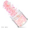 Juego de 12 lentejuelas con purpurina y polvo láser degradado para decoración de uñas con diseño de explosiones transfronterizas en color rosa