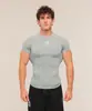 CAMISETA DEPORTIVA ONYXV1 para Hombre Fitness Elástica Cuello Redondo Manga Corta Ajustada Top Transfronterizo Ropa de Entrenamiento